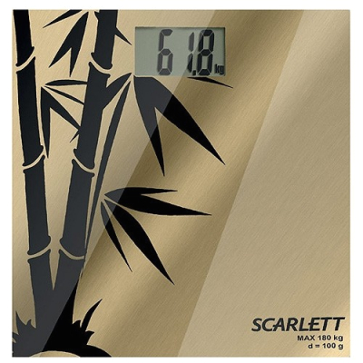 Напольные весы электронные Scarlett SC-218 (Gold) - вид сверху