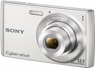 Компактный фотоаппарат Sony Cyber-shot DSC-W510 Silver - общий вид