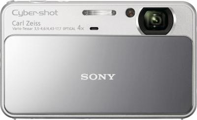 Компактный фотоаппарат Sony Cyber-shot DSC-T110 (Silver) - Вид спереди