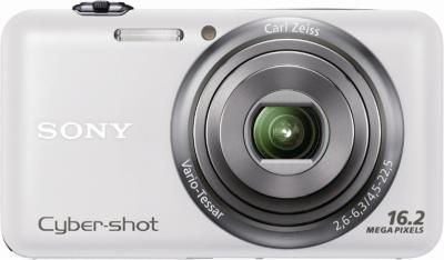 Компактный фотоаппарат Sony DSC-WX7 (DSCWX7WC.CEE2) White - Вид спереди
