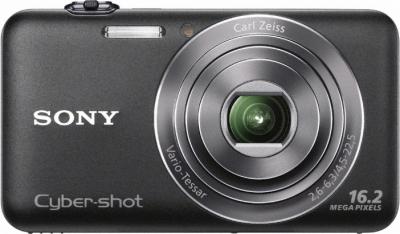 Компактный фотоаппарат Sony Cyber-shot DSC-WX30 (Black) - Вид спереди