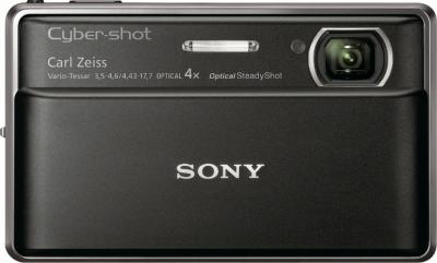 Компактный фотоаппарат Sony Cyber-shot DSC-WX10 (DSCWX10B.CEE2 Black) - Вид спереди