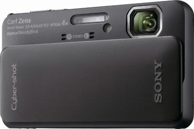 Компактный фотоаппарат Sony Cyber-shot DSC-TX10 Black - Вид спереди