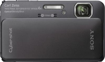 Компактный фотоаппарат Sony Cyber-shot DSC-TX10 Black - Вид спереди