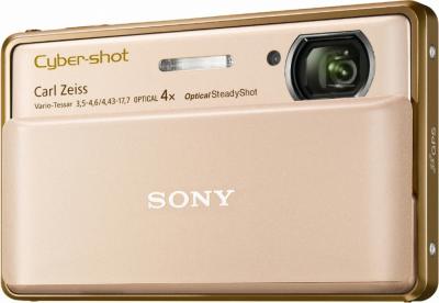 Компактный фотоаппарат Sony Cyber-shot DSC-TX100V Gold - Вид спереди
