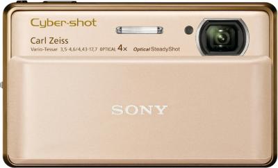 Компактный фотоаппарат Sony Cyber-shot DSC-TX100V Gold - Вид спереди