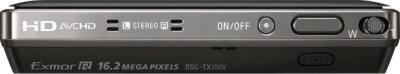 Компактный фотоаппарат Sony Cyber-shot DSC-TX100V Black - вид сверху