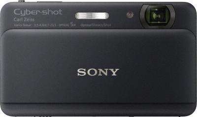 Компактный фотоаппарат Sony Cyber-shot DSC-TX55 (Black) - Вид спереди