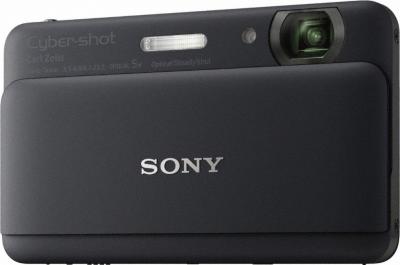 Компактный фотоаппарат Sony Cyber-shot DSC-TX55 (Black) - Вид спереди