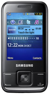 Мобильный телефон Samsung E2600 Black (GT-E2600 ZKASER) - вид спереди