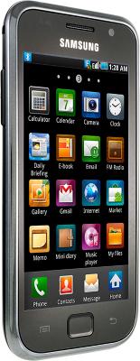 Смартфон Samsung I9003 Galaxy S scLCD Black (GT-I9003 MKJSER) - вид сбоку