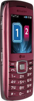 Мобильный телефон LG GX300 Wine-Red - вид сбоку