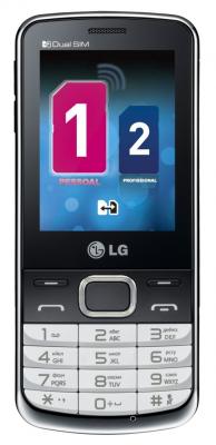 Мобильный телефон LG S367 Soft Gray - вид спереди