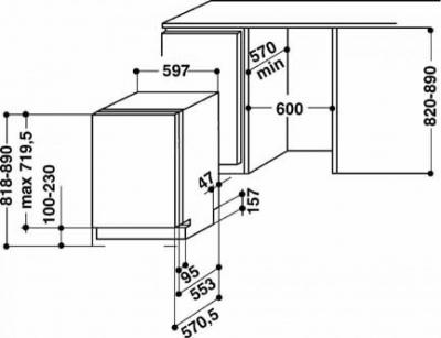 Посудомоечная машина Whirlpool ADG 9590 - схема