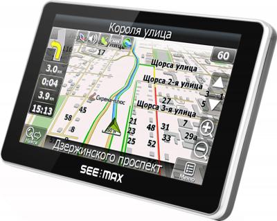 GPS навигатор SeeMax navi E510 BT 8gb - вид сбоку