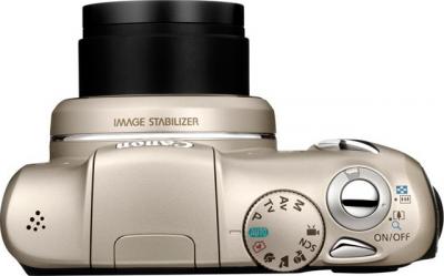 Компактный фотоаппарат Canon PowerShot SX130 IS SILVER - вид сверху