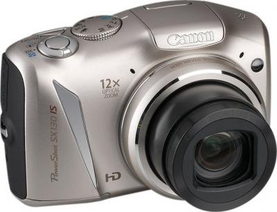 Компактный фотоаппарат Canon PowerShot SX130 IS SILVER - общий вид