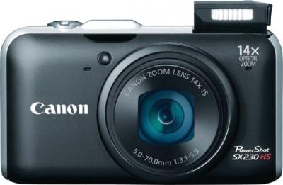 Компактный фотоаппарат Canon PowerShot SX230 HS Black - общий вид