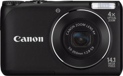 Компактный фотоаппарат Canon PowerShot A2200 Black - вид спереди