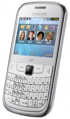 Мобильный телефон Samsung S3350 White - общий вид