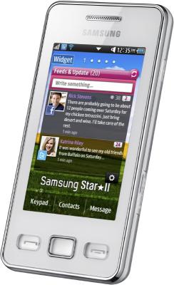 Мобильный телефон Samsung S5260 Star II White (GT-S5260 RWASER) - общий вид