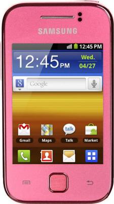 Смартфон Samsung S5360 Galaxy Y Pink (GT-S5360 OIASER) - вид спереди
