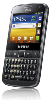 Смартфон Samsung B5510 Galaxy Y Pro Gray (GT-B5510 CAASER) - вид сбоку