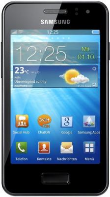 Смартфон Samsung S7250 Wave M Dark Silver (GT-S7250 MSDSER) - вид спереди