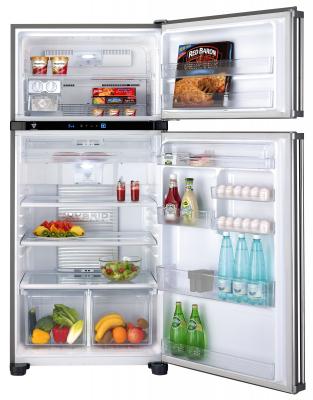 Холодильник с морозильником Sharp SJ-T690RBE - общий вид