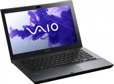 Ноутбук Sony VAIO VPCSA3X9R/XI - спереди повернутый