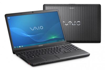Ноутбук Sony VAIO VPCEH2L1R/B - спереди и сзади