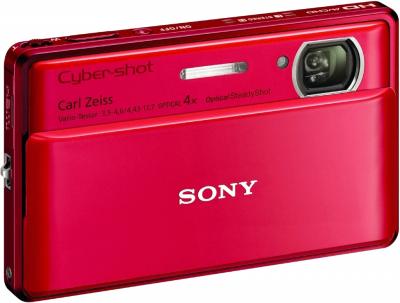 Компактный фотоаппарат Sony Cyber-shot DSC-TX100V Red - Общий вид