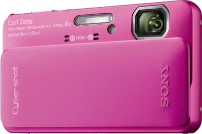 Компактный фотоаппарат Sony Cyber-shot DSC-TX10 Pink - Вид спереди