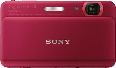 Компактный фотоаппарат Sony Cyber-shot DSC-TX55 Red - Вид спереди