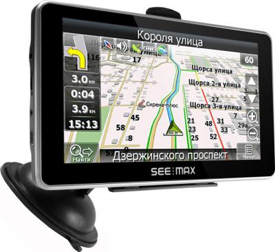GPS навигатор SeeMax navi E610 HD 8GB - вид сбоку
