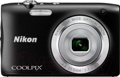 Компактный фотоаппарат Nikon Coolpix S2900 (черный) - вид спереди