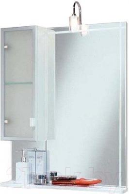Шкаф с зеркалом для ванной Акватон Альтаир 65 (1A1000L1AR01L) - общий вид (аксессуары не входят в комплект)