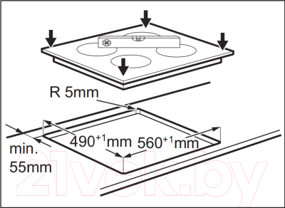 Электрическая варочная панель Electrolux EHF56240XK