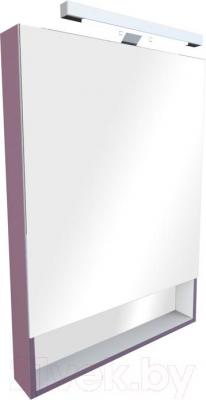 Шкаф с зеркалом для ванной Roca The Gap / ZRU9302753 (фиолетовый)