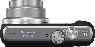 Компактный фотоаппарат Panasonic Lumix DMC-TZ8EE-K - вид сверху