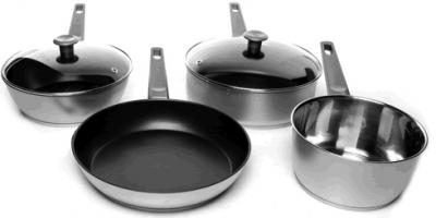 Набор кухонной посуды Tefal 4U Inox B8019105 - общий вид