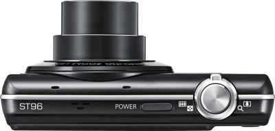 Компактный фотоаппарат Samsung ST96 (EC-ST96ZZBPBRU) Black - вид сверху