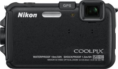 Компактный фотоаппарат Nikon Coolpix AW100 - вид спереди