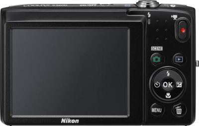 Компактный фотоаппарат Nikon Coolpix S2600 (Silver) - вид сзади