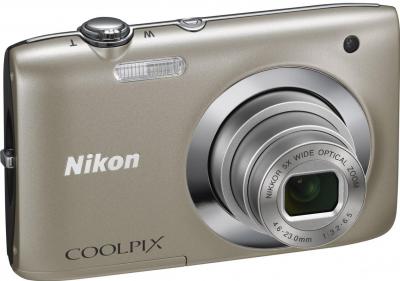 Компактный фотоаппарат Nikon Coolpix S2600 (Silver) - общий вид