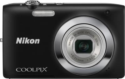 Компактный фотоаппарат Nikon Coolpix S2600 Black - общий вид