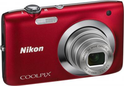 Компактный фотоаппарат Nikon Coolpix S2600 Red - общий вид