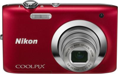 Компактный фотоаппарат Nikon Coolpix S2600 Red - общий вид