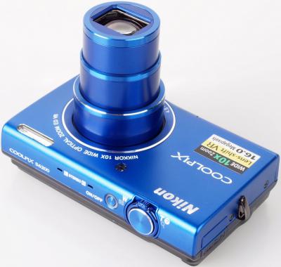 Компактный фотоаппарат Nikon Coolpix S6200 Blue - общий вид