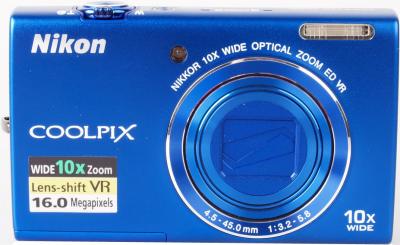 Компактный фотоаппарат Nikon Coolpix S6200 Blue - общий вид